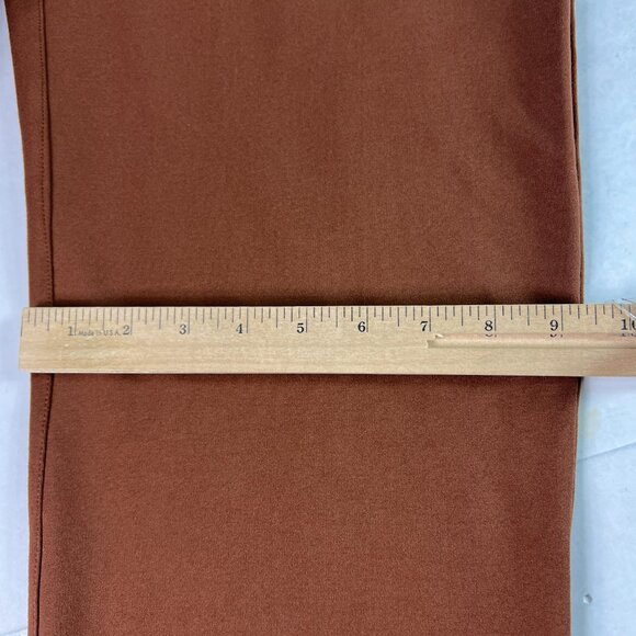 Betabrand Dress Pants Women's 35x28* 7 Pocket Straight Brown Stretch Yoga Tag XL - Picture 13 of 16